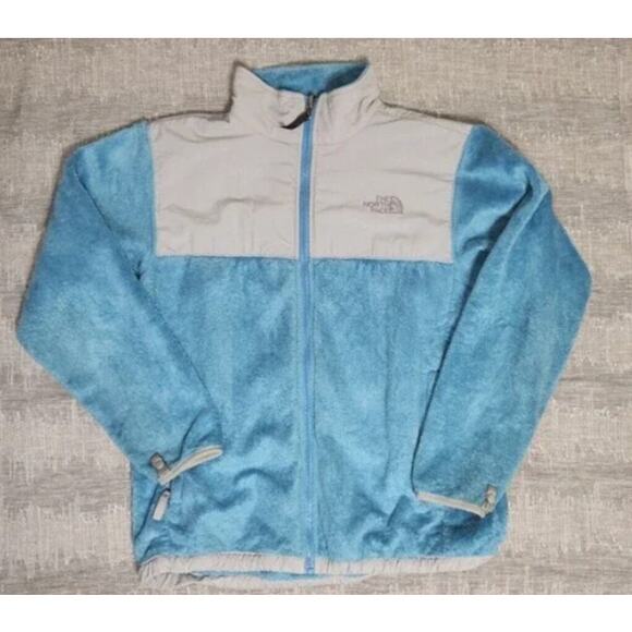 The North Face Other - North Face Jacket Girls Size XL Blue Fleece Full Zip Long Sleeve Mock Neck #46